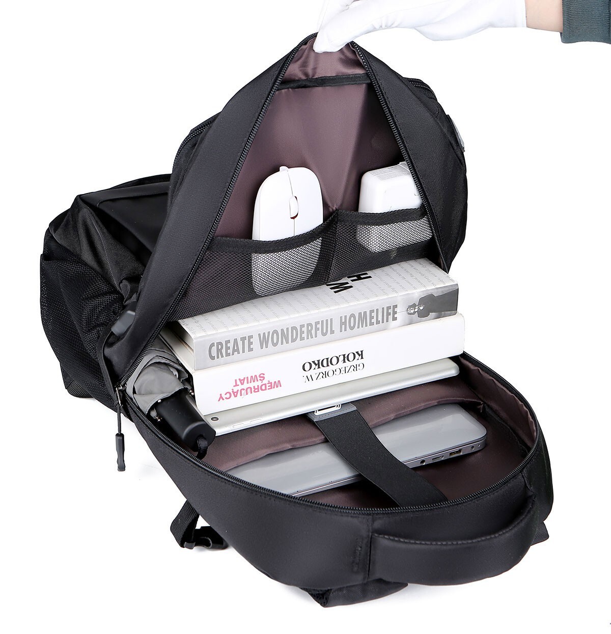Travel Large Durable Backpack Rucksack Laptop School Book Zipper Bag Men Women