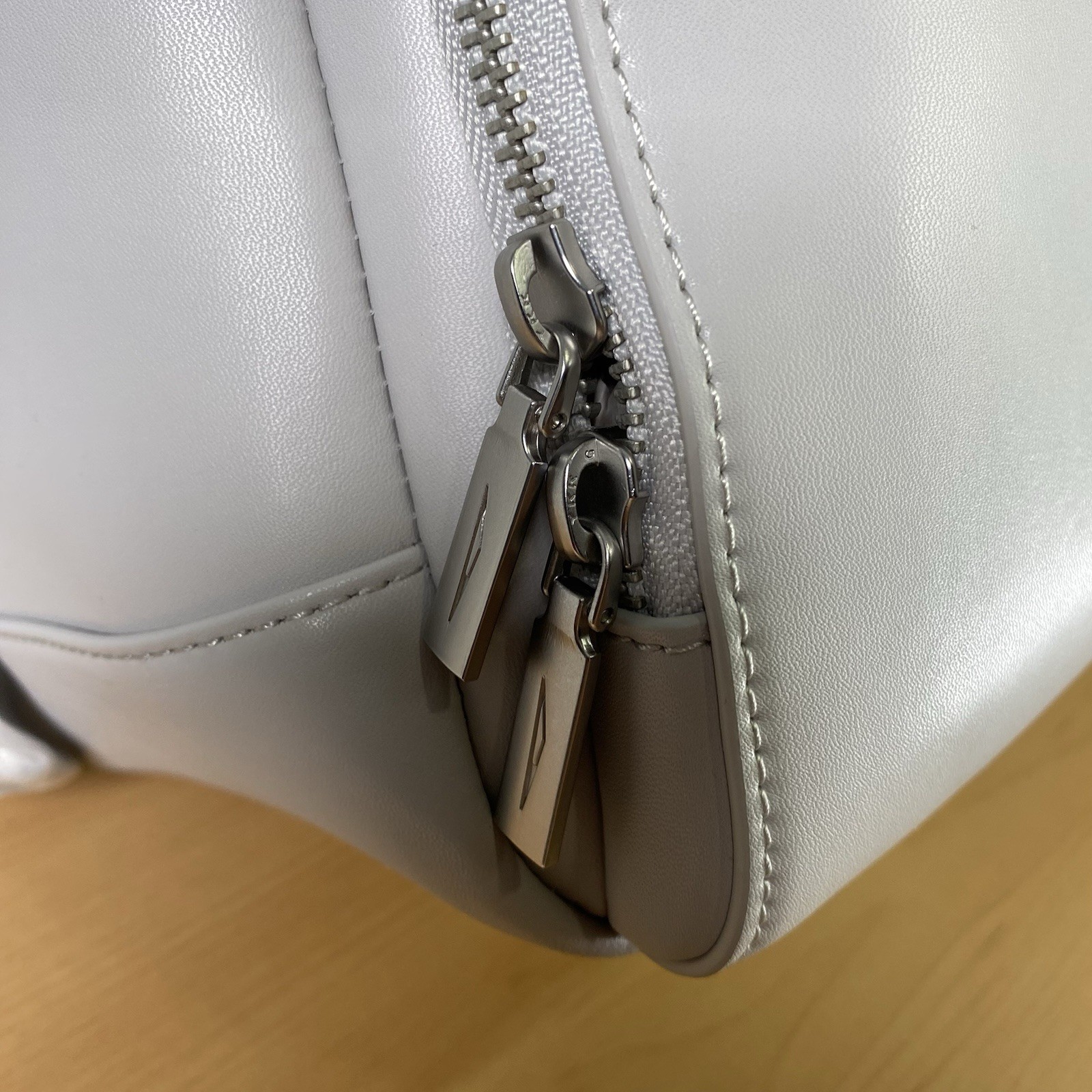 Tesla Cybertruck Elevate Backpack Grey Vegan Leather Tesla Store w/ Satin Cover