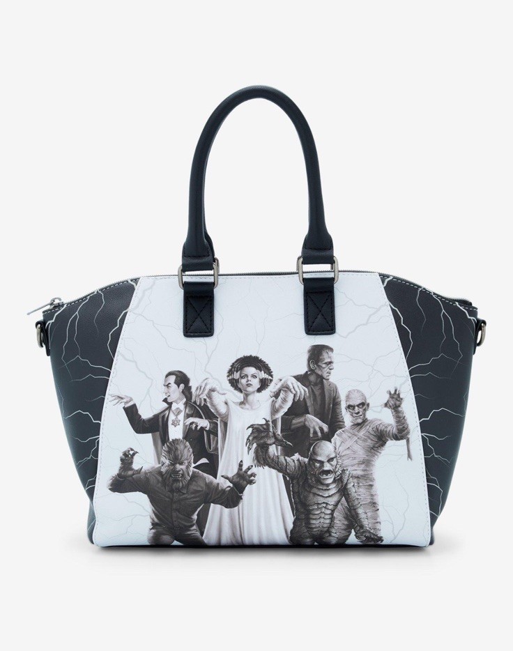 Loungefly Universal Monsters Glow-In-The-Dark Satchel Bag & Wallet Frankenstein