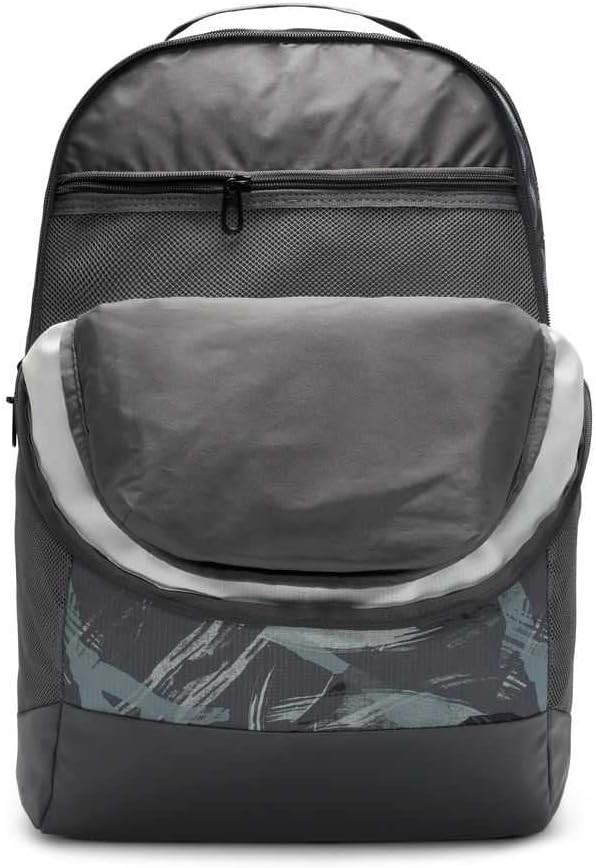 Nike Brasilia Backpack Gray Black Camo Bag School Gym Travel DA6110-068