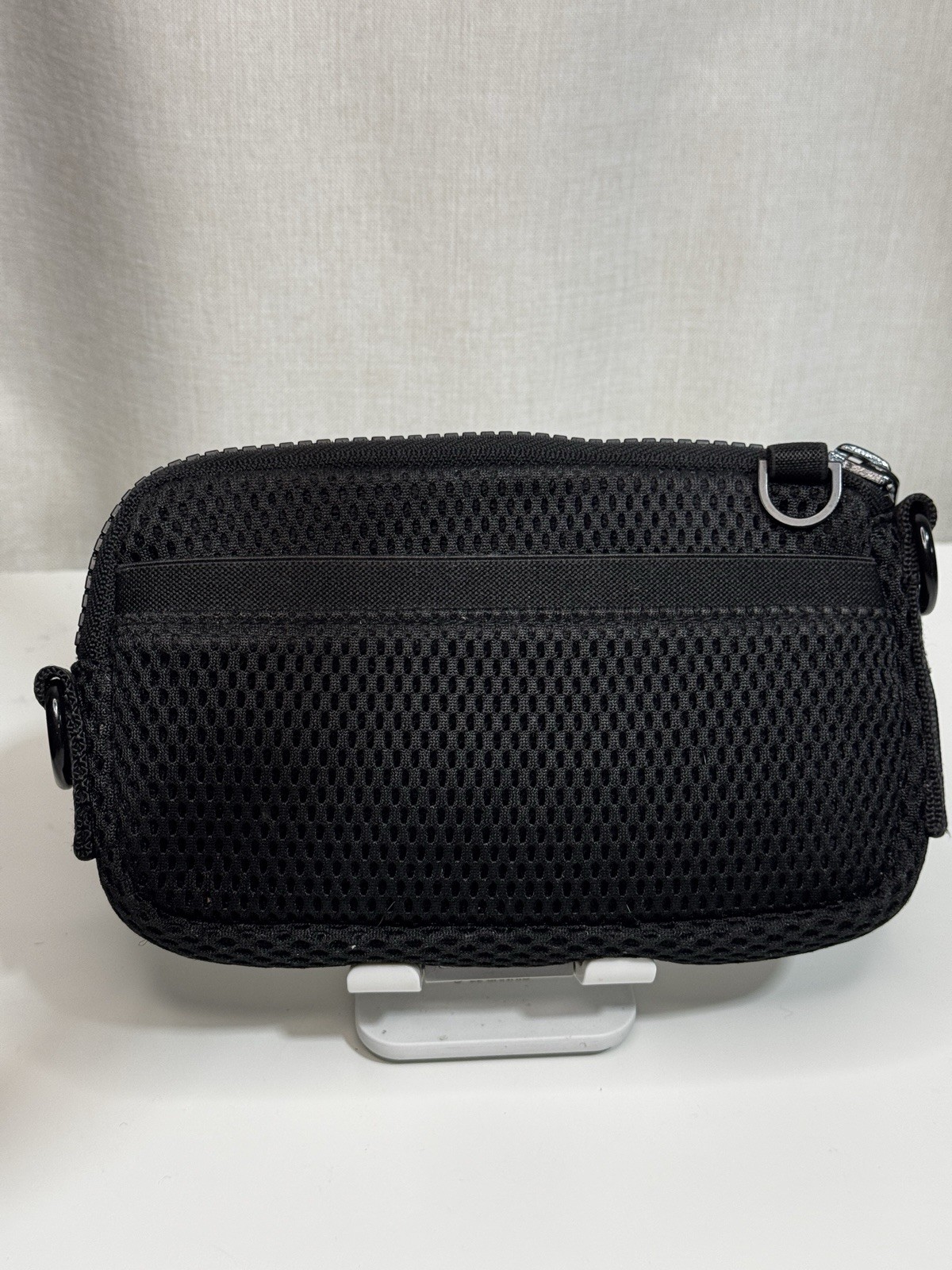 Dagne Dover Mara Black Zip Pouch Small Mesh Travel Unisex NO STRAP