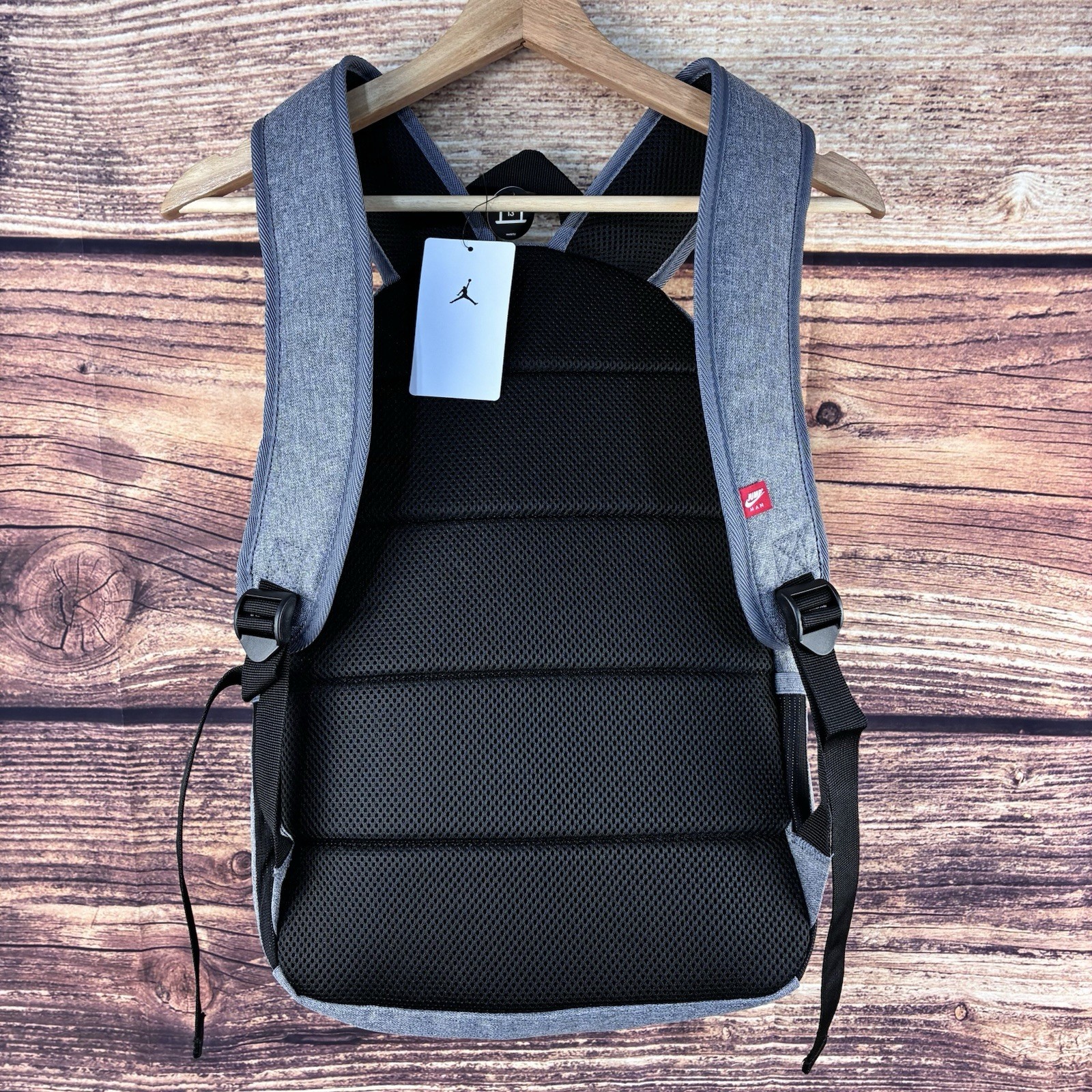 Jordan Jumpman Classic Backpack Carbon Heather Grey School Bag 9A0505-GEH NWT