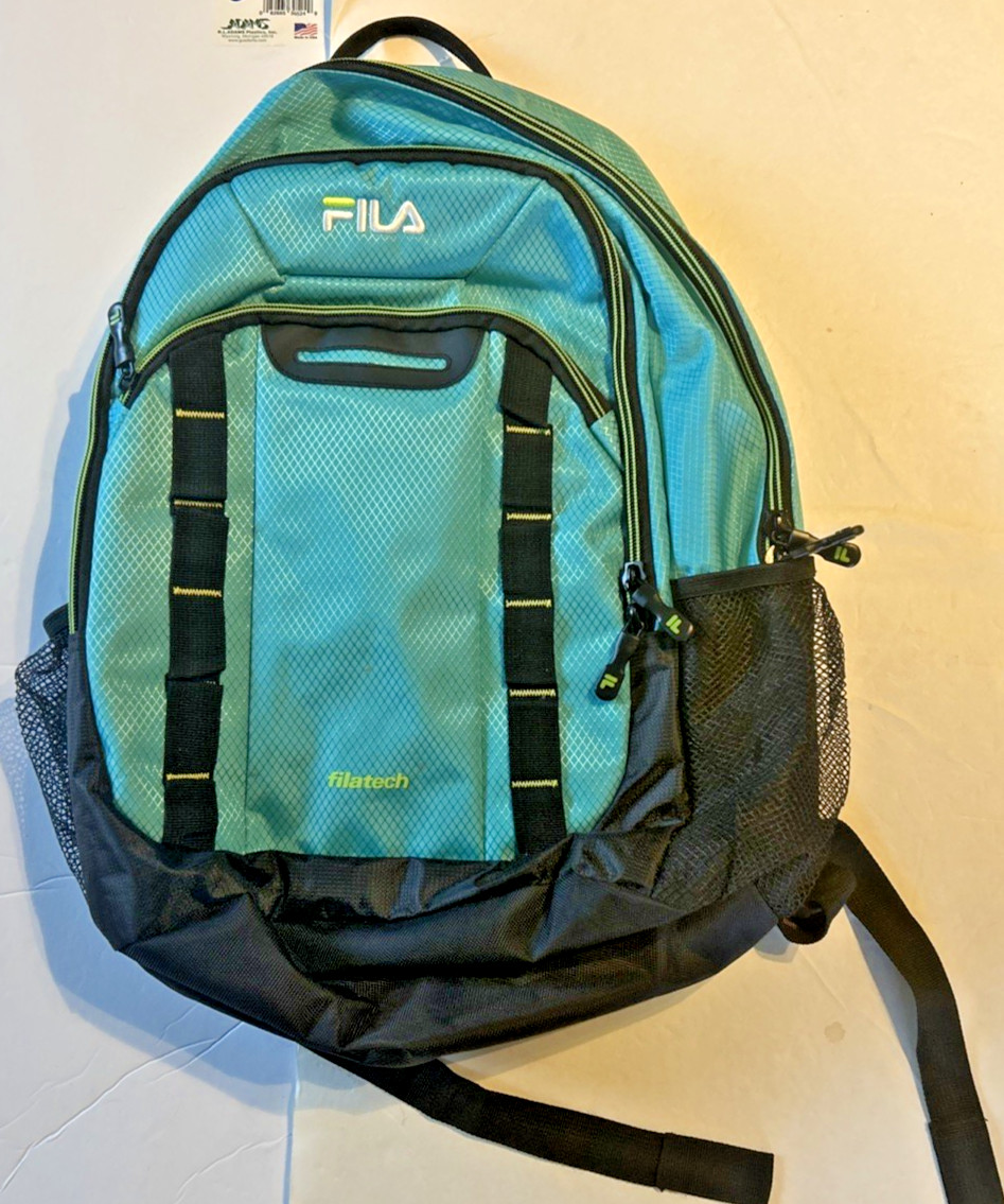 Fila Argus 2 II Filatech Blue/Yellow Backpack Bag Laptop Compartment Tablet