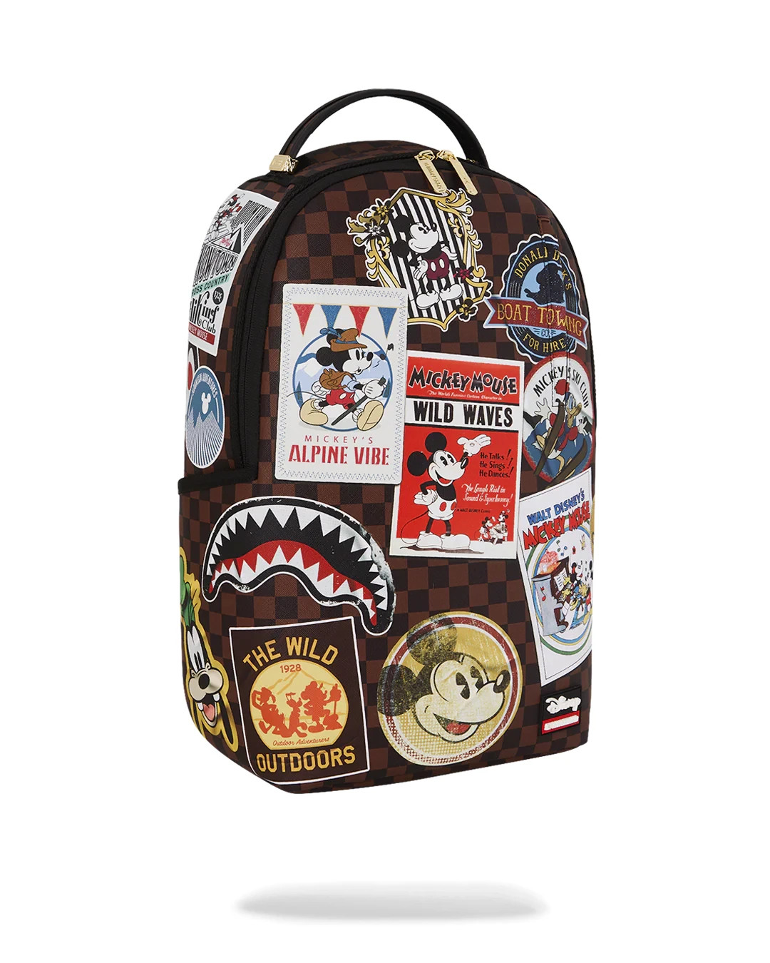 Sprayground x Disney Mickey Mogul Backpack🔥New Black Bookbag Large School Bag