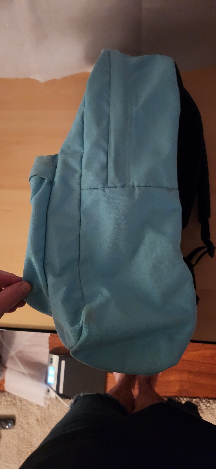 JanSport Cerulean Blue Superbreak Backpack Two Pocket School Travel Camping