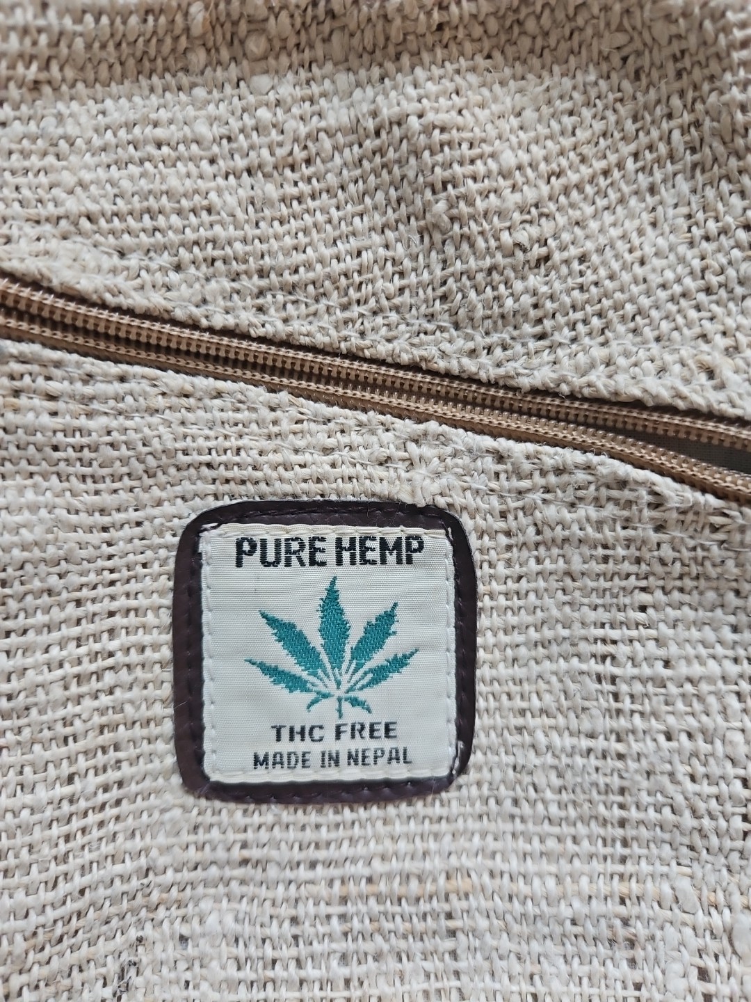 Himalayan Group Multi Pocket Pure Hemp THC FREE MADE IN NEPAL Backpack