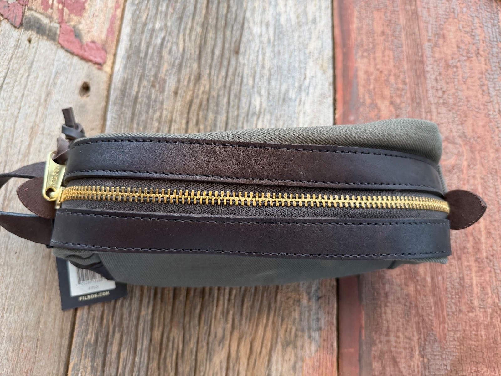 FILSON RUGGED NWT TWILL TRAVEL DOPP KIT # 11070218 Otter Green USA Non Logo