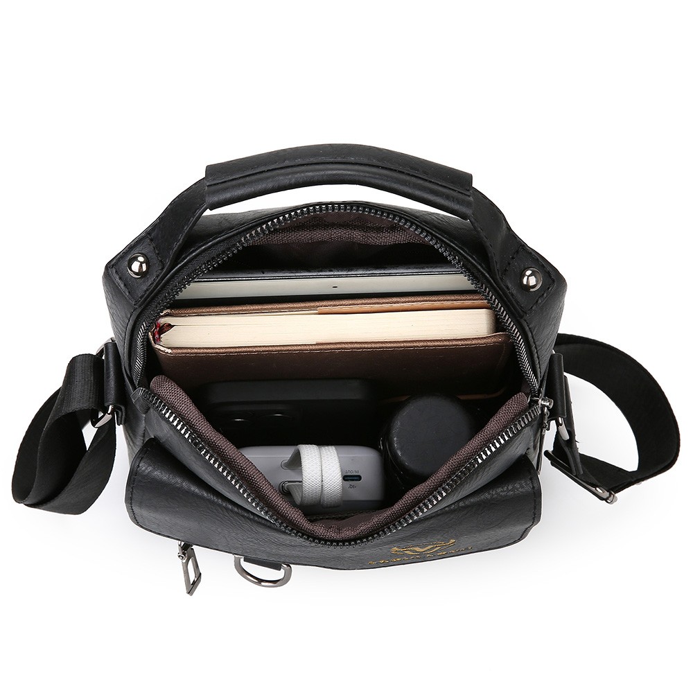 Men’s Leather Crossbody Bag Shoulder Bag Handbag Casual Business Sling Bag