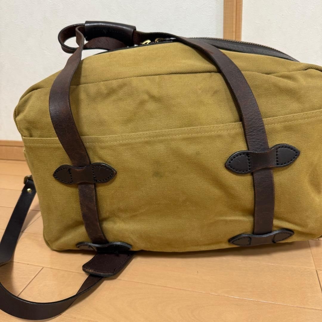 FILSON Canvas Leather Boston Bag 45cm Travel Duffel Used