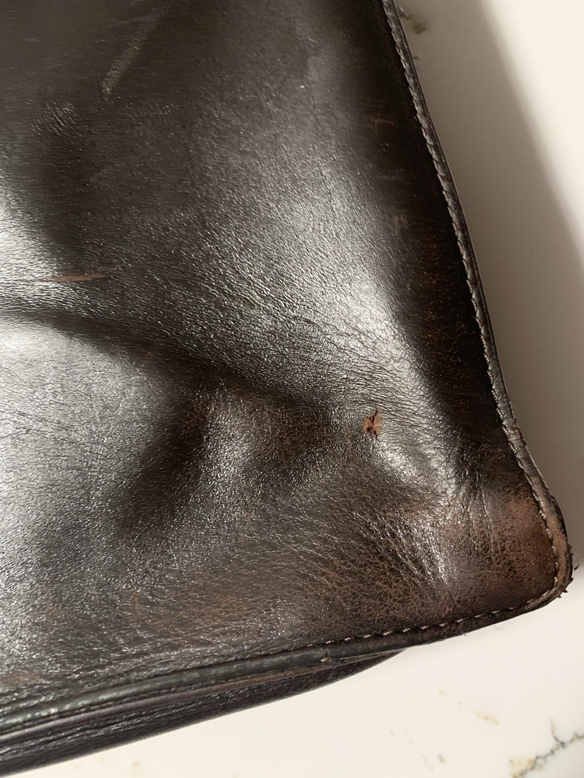 Vintage Cole Haan Dark Brown Briefcase Laptop Bag!