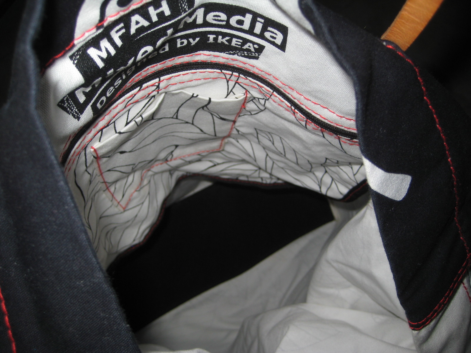 2012 Ali Rapp MFAH Houston Museum Mixed Media Ikea Artist Canvas Tote Bag USED