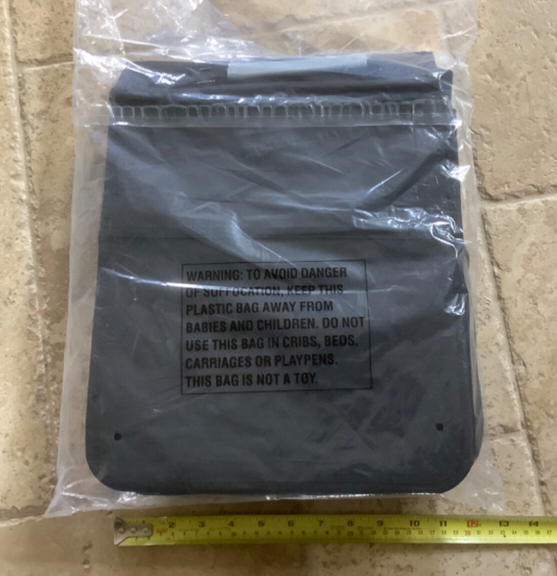 Bella Russo Messenger Travel Bag 14″ Black Canvas (New)