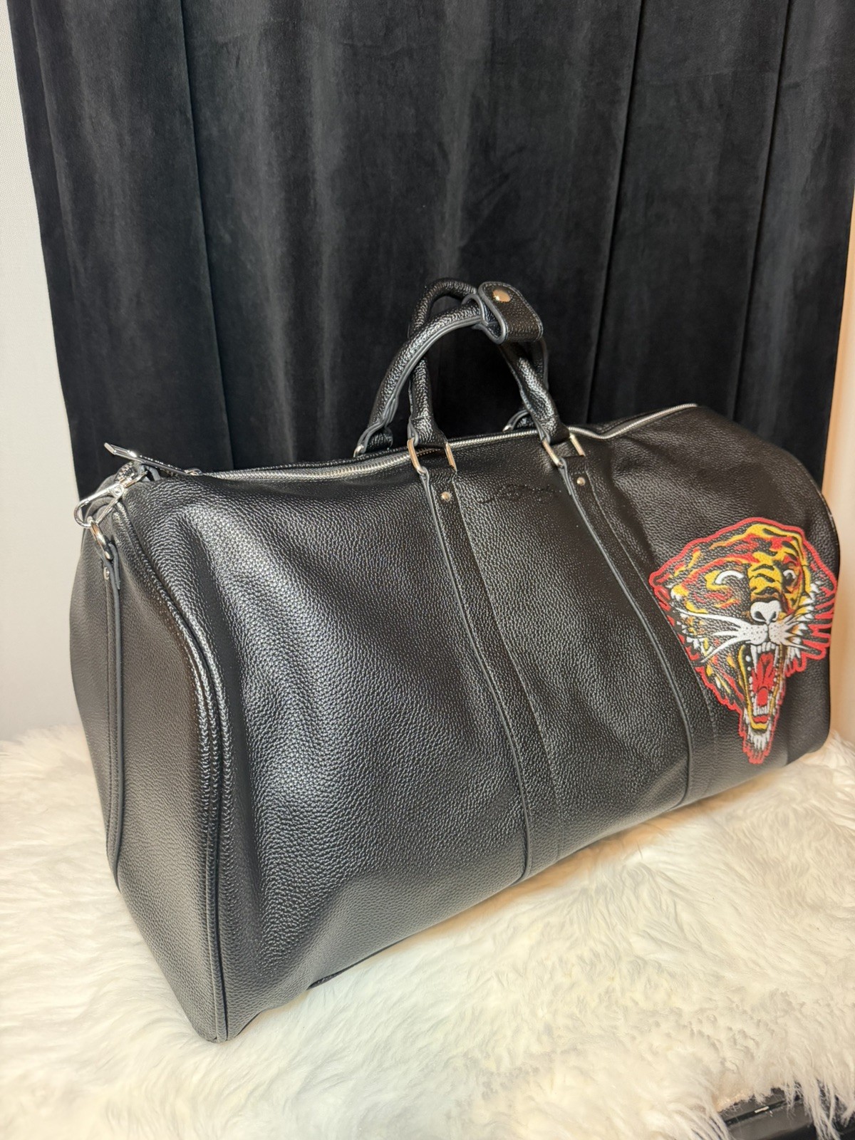 Ed Hardy Roaring Tiger Black Duffle Bag