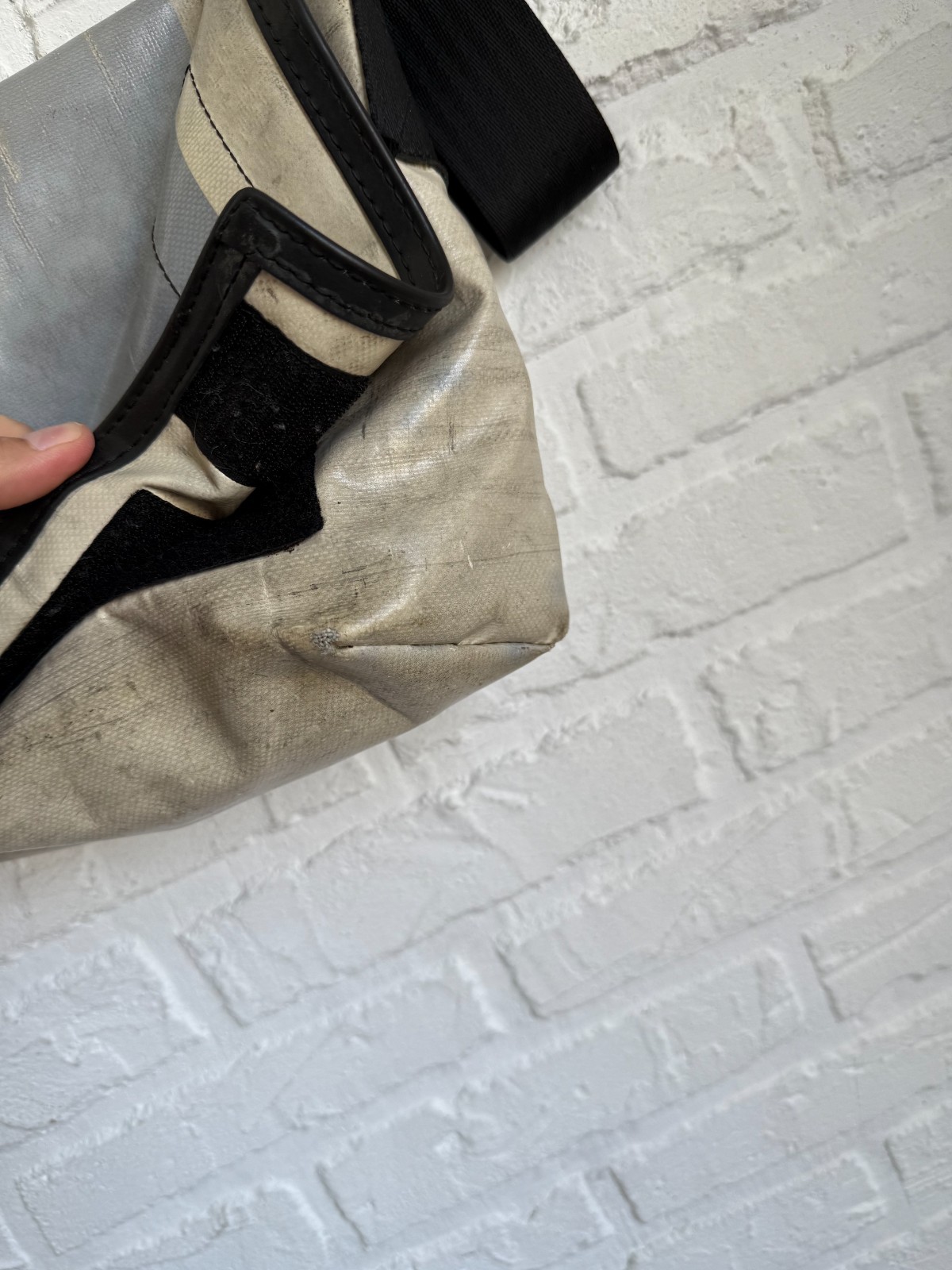 Freitag f41 beige gray messanger bag