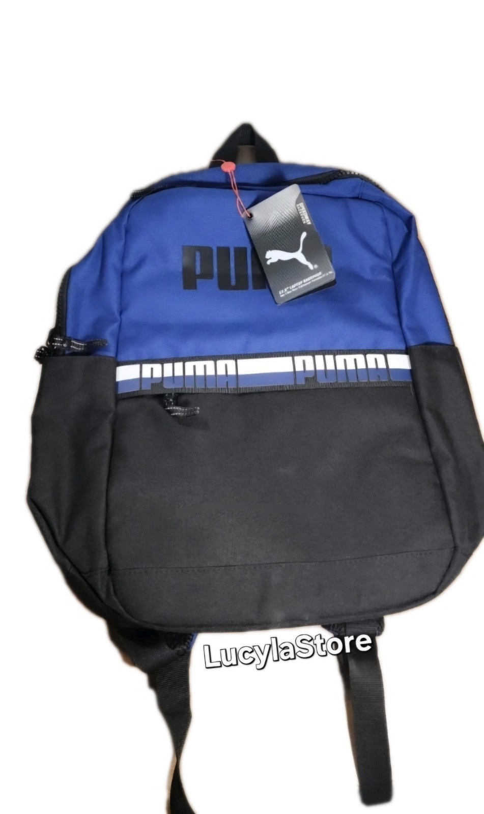 17.5 in Puma Speedway Laptop Backpack Padded Adjustable Shoulder Strap Blue