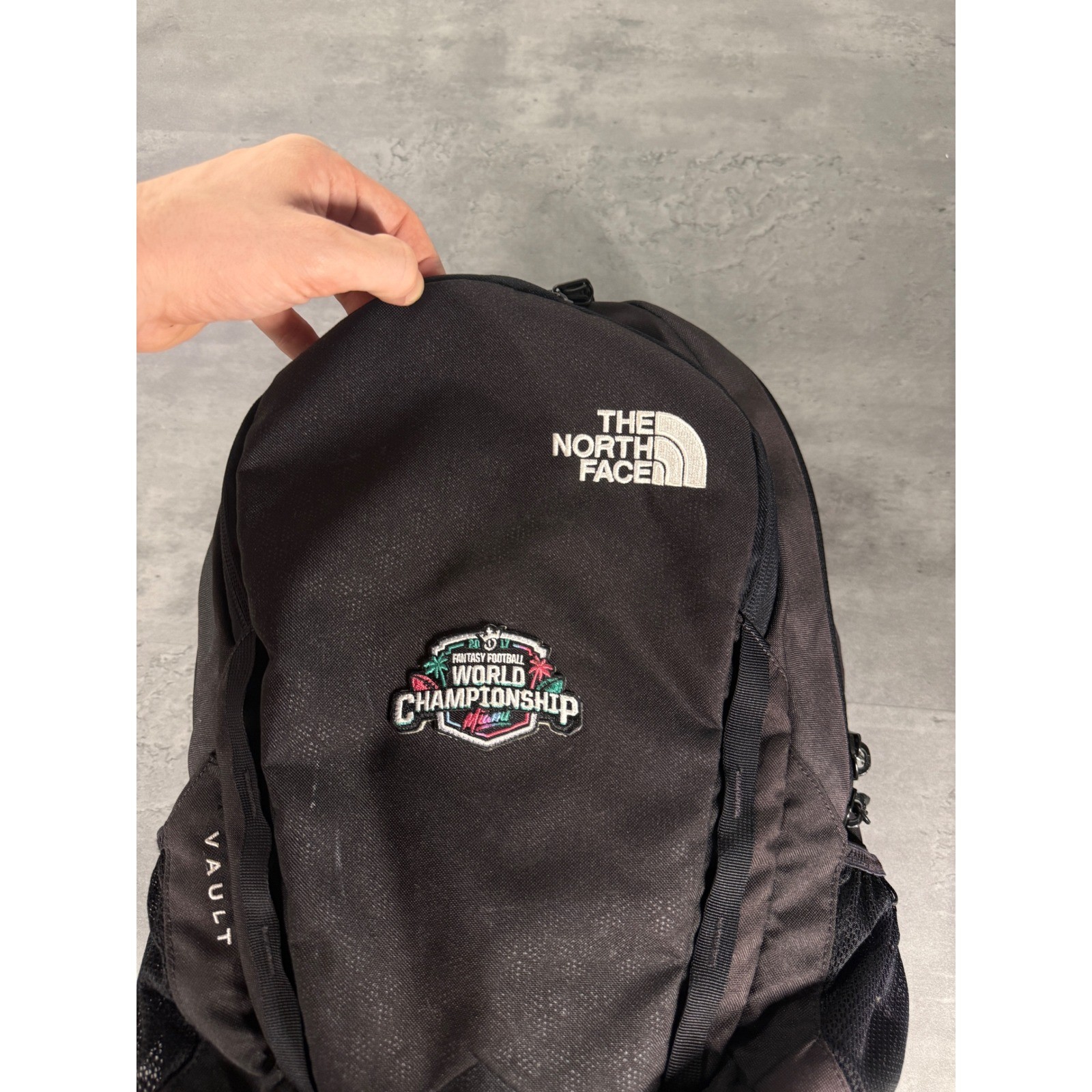 North Face Vault Backpack Draft Kings Black Fantasy Football World Championship