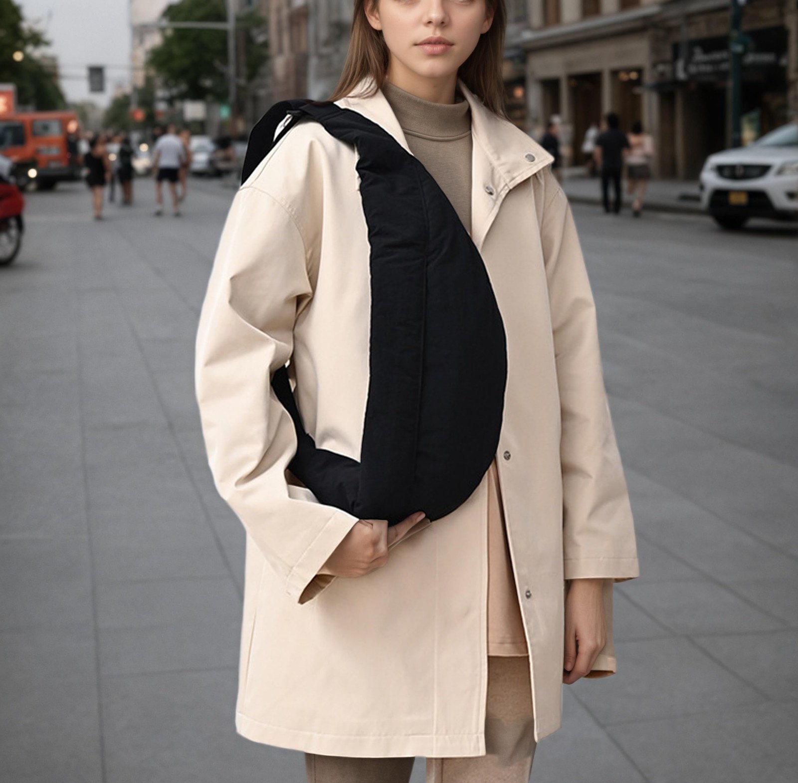 Unisex Crescent Crossbody Bag Hobo Sling Shoulder Bag Purse Casual Dumpling Bag