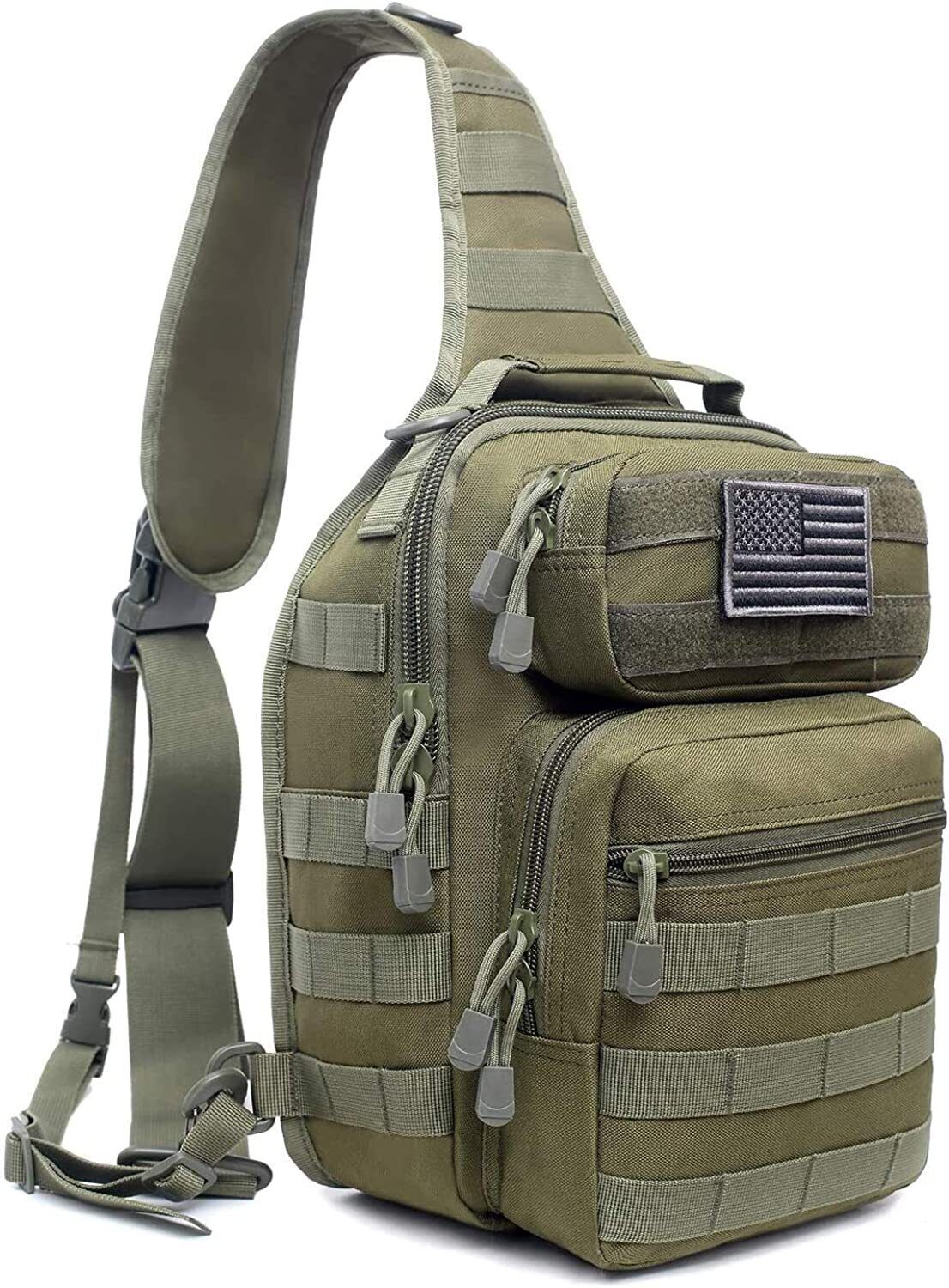 Tactical Molle Pack Military Rover Shoulder Backpack Assault Range Bag Sling Bag