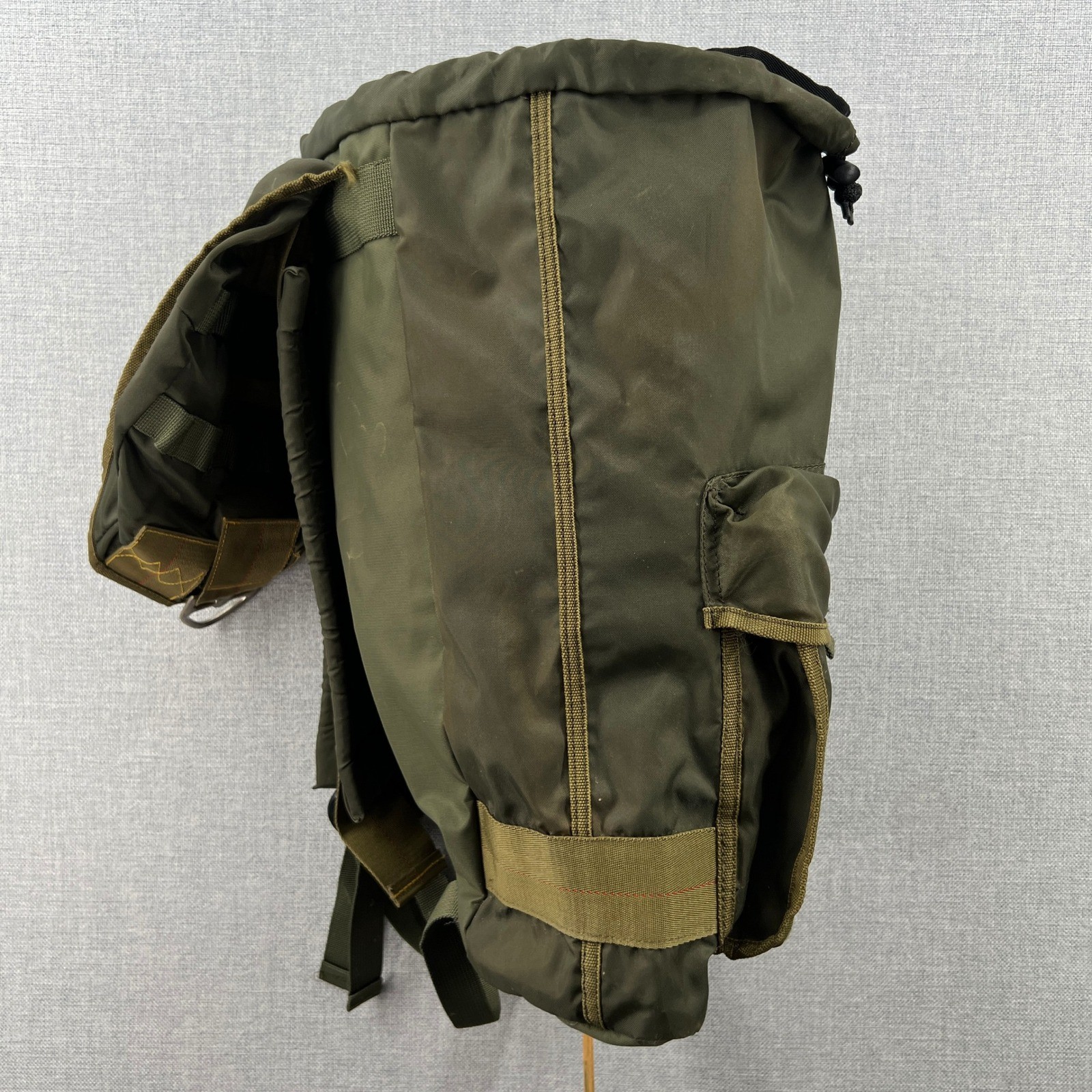 Vintage Boy Scouts of America Survival Bag Backpack Olive Green Utility Camping
