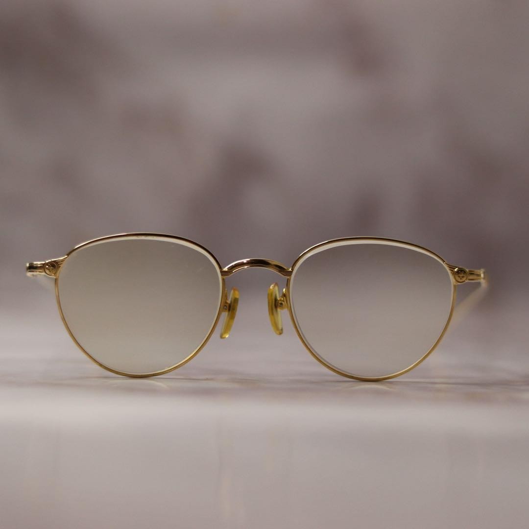 Junior Gaultier Vintage Oval Sunglasses Gold Y2K Eyewear