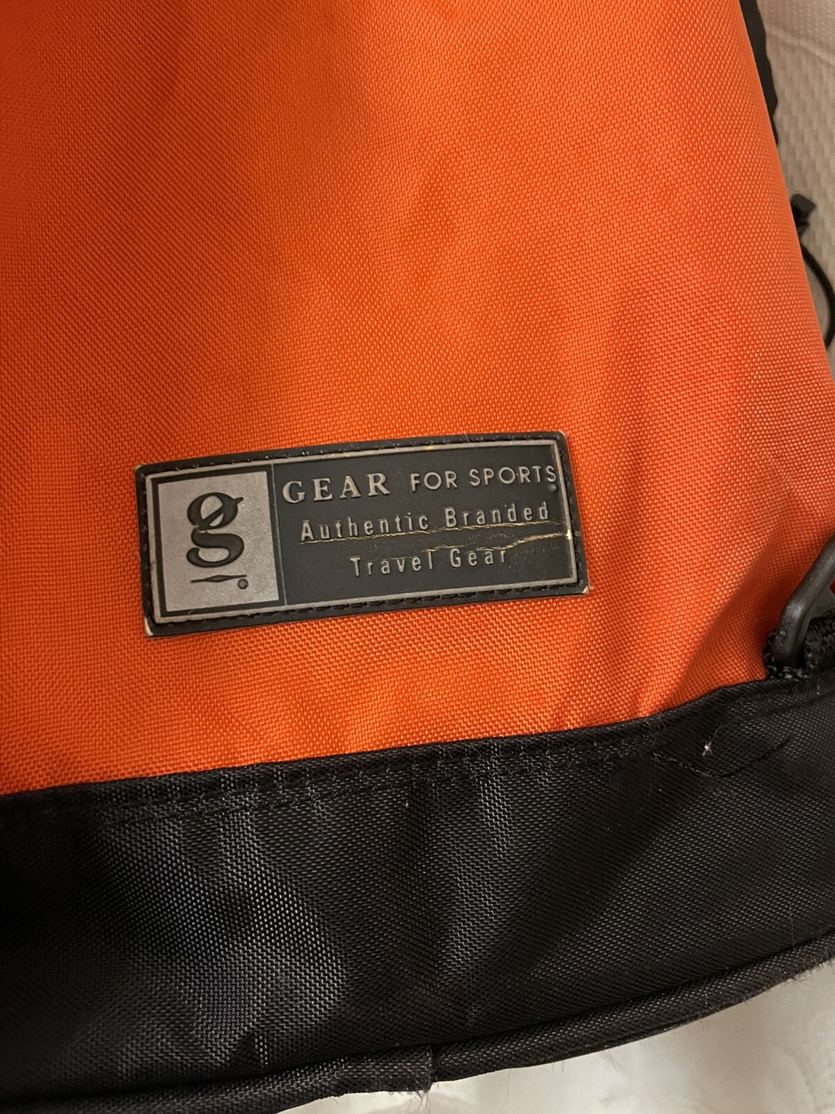 Gear For Sports Orange Travel Drawstring Sling Back Tote Bag. USED SEE PHOTO’s