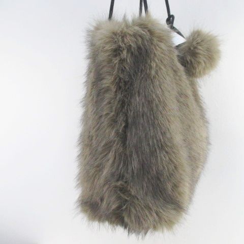 Un TORCH Tote Bag Greige Polyester Open Pocket Mens Bag NWT 32cm/12.6″