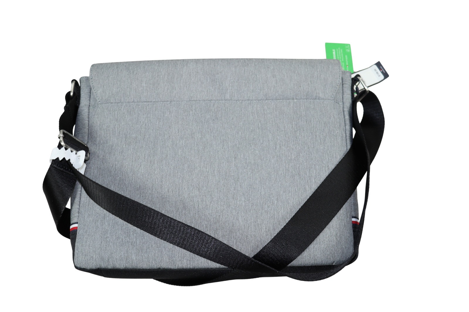 Tommy Hilfiger Melange Multi-Pocket Men’s Messenger Laptop Bag NWT Gray