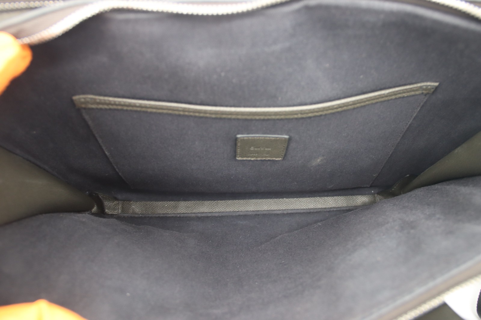 Dunhill Cadogan Single-Gusset Leather Document Case – Dark Olive Grey
