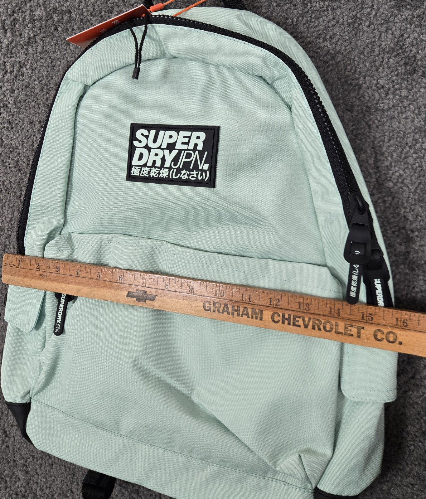 Superdry Backpack Classic Montana Pack Bird Green Solid Logo NEW With Tags NWT