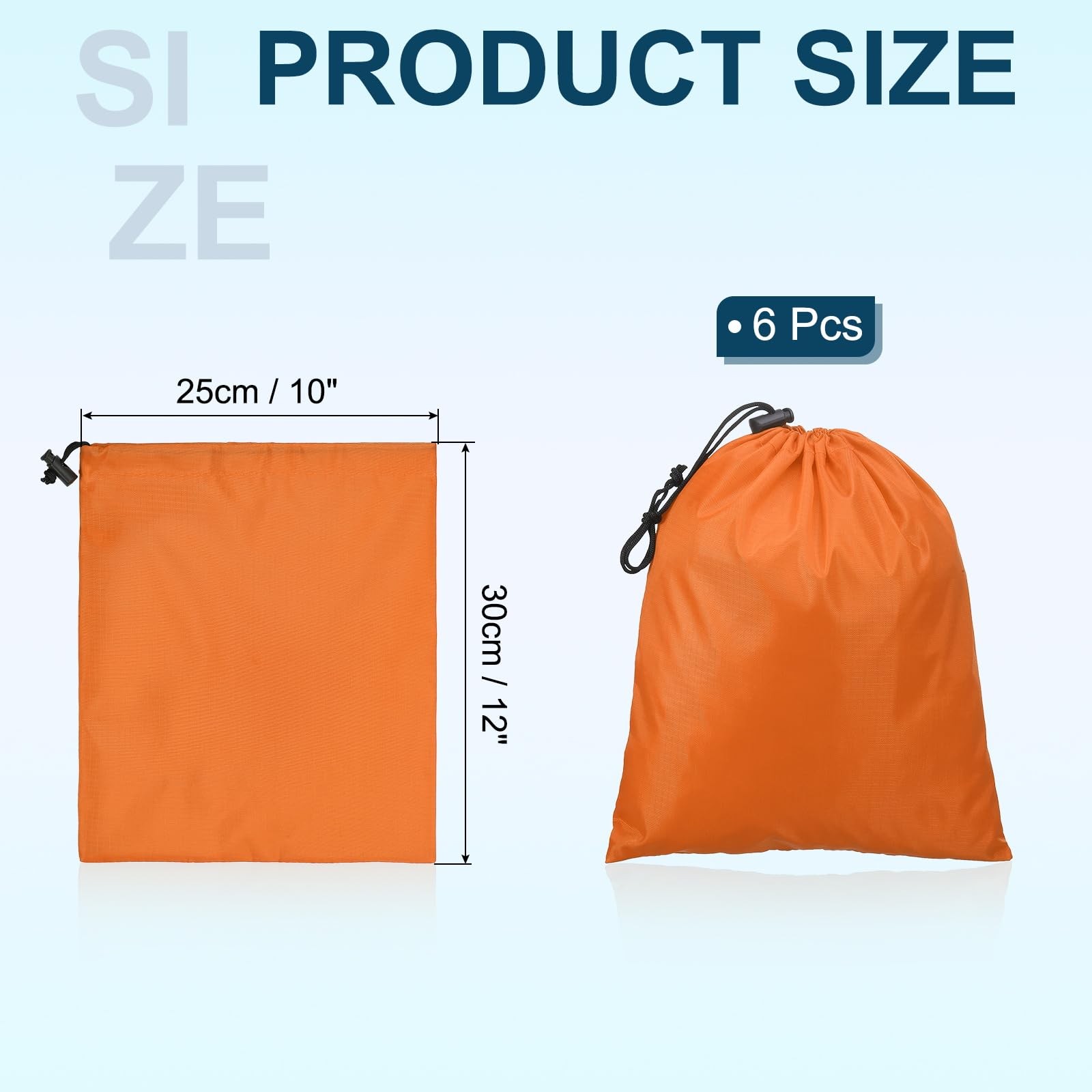 PATIKIL Travel Storage Bags with Toggle 10 x 12 Inch, 6 Pack Waterproof 210D …