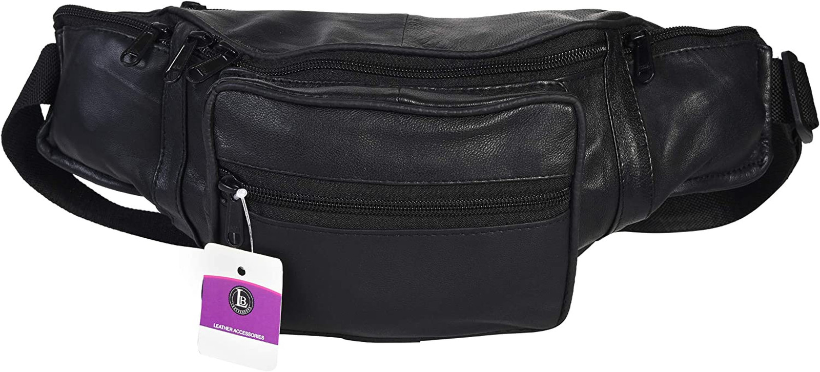 Bolso Cinturon Cuero Genuino Leatherboss Para Viaje Exterior Senderismo Soporte