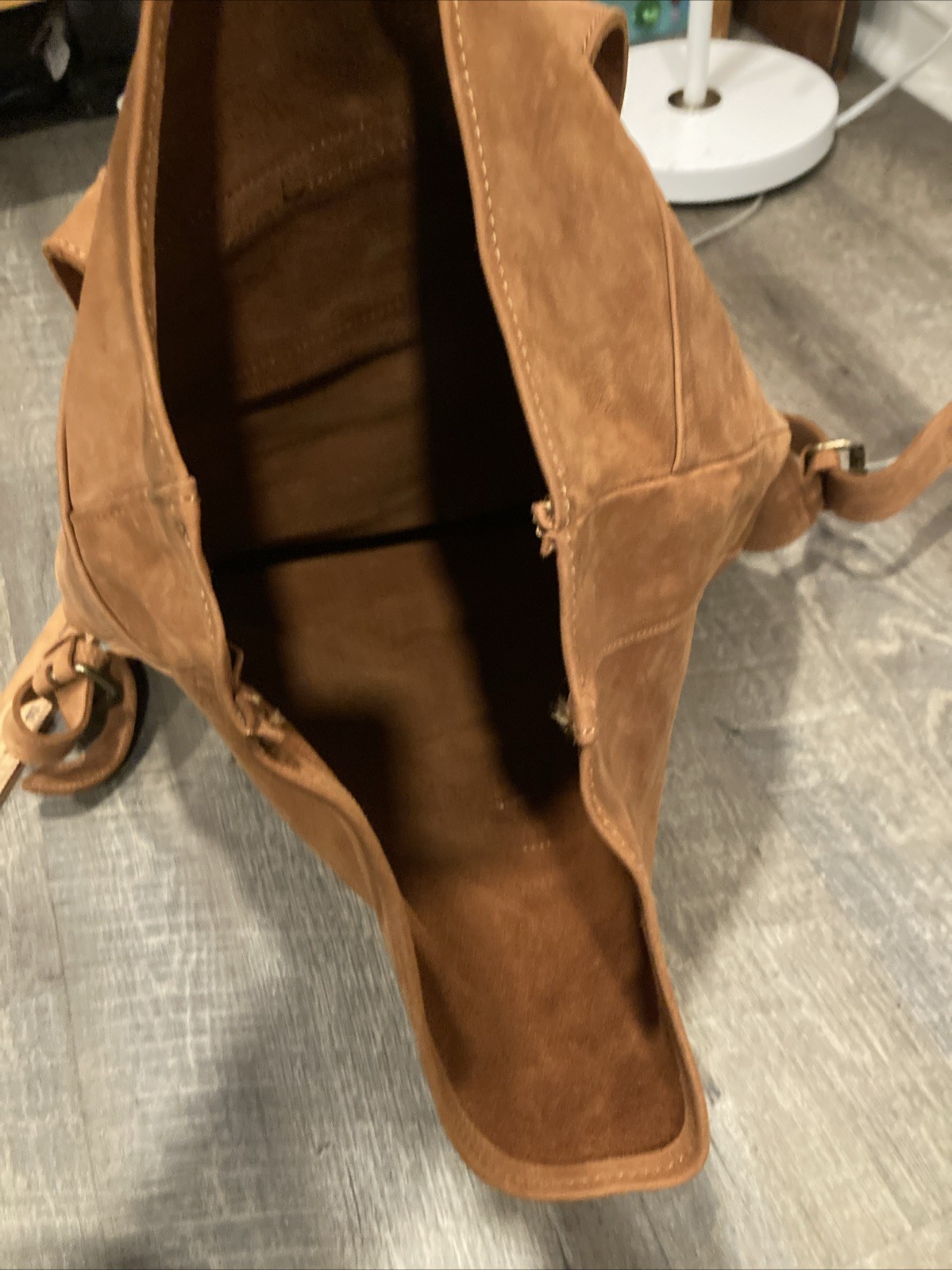 One Mill & Bull Roll Top Backpack Leather Tan Brown Bag