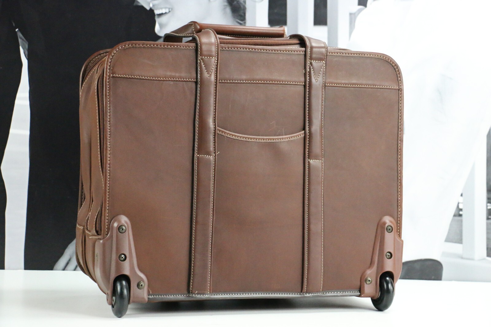 Vintage Leather KORCHMAR Professional Business Travel Briefcase Carry-On Mens