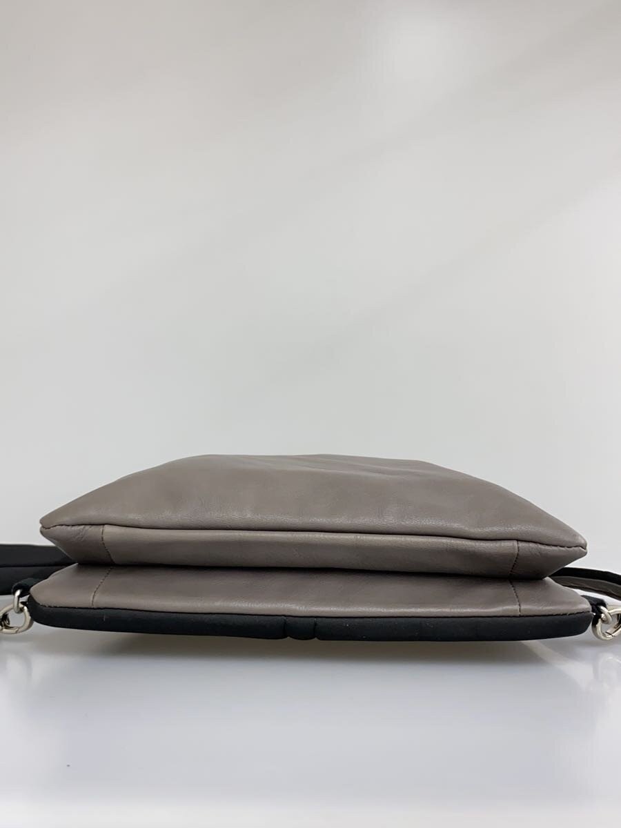 ultima TOKYO Leather Backpack, Gray, Plain