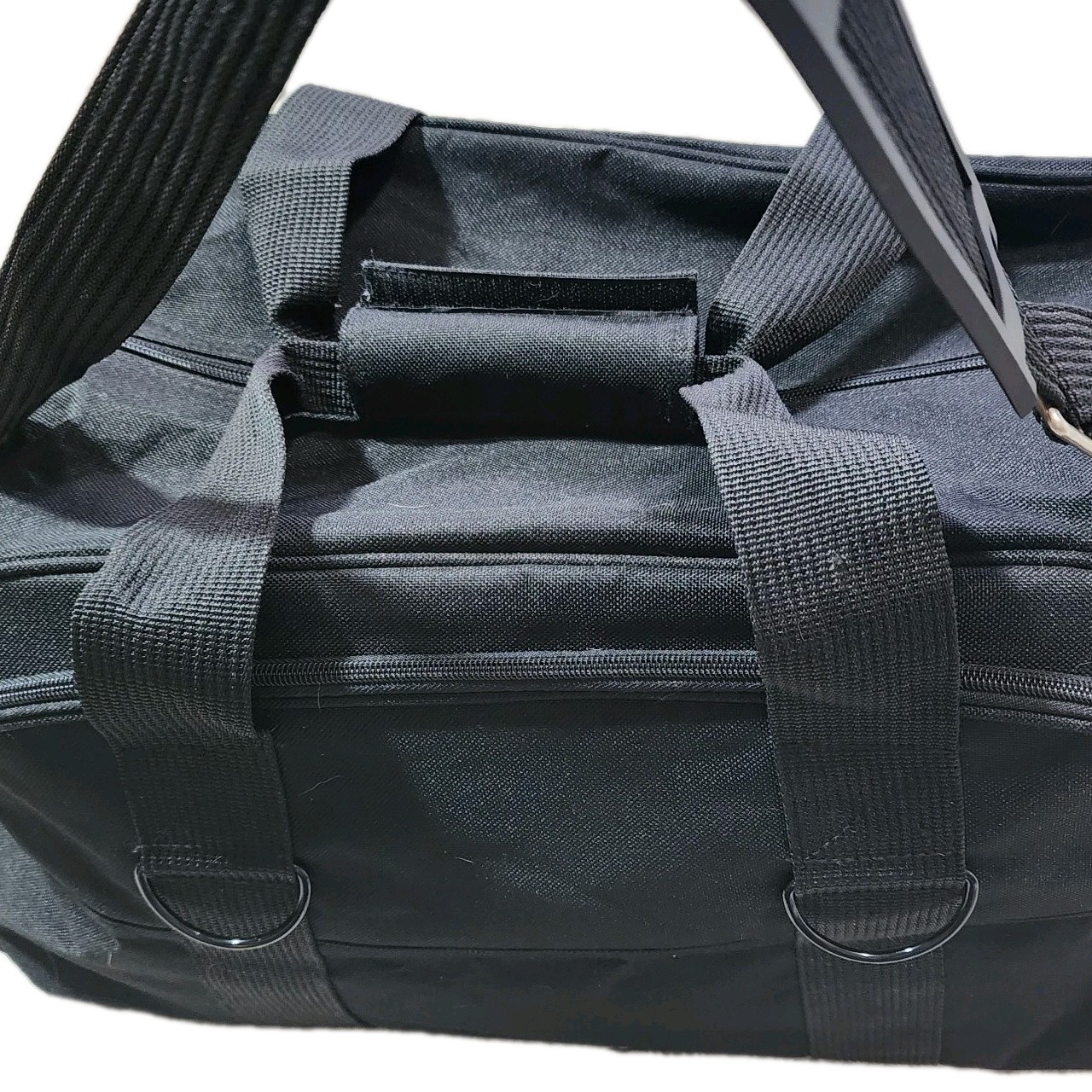 LEEDS Promo Black Travel / Duffle Bag Lightweight Canvas Gym Bag Athleisure