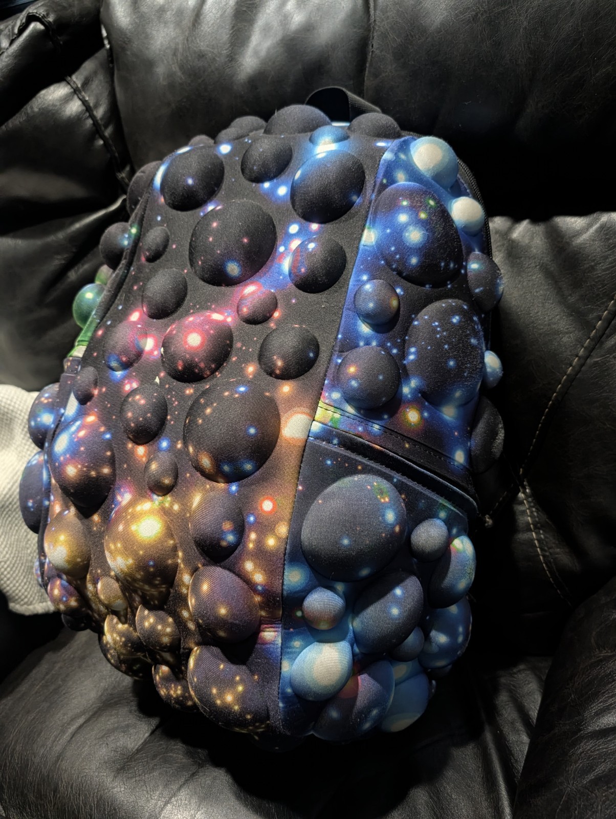 MadPax Galaxy Bubble Backpack Space Theme Black/Multicolor Medium Zip Strap