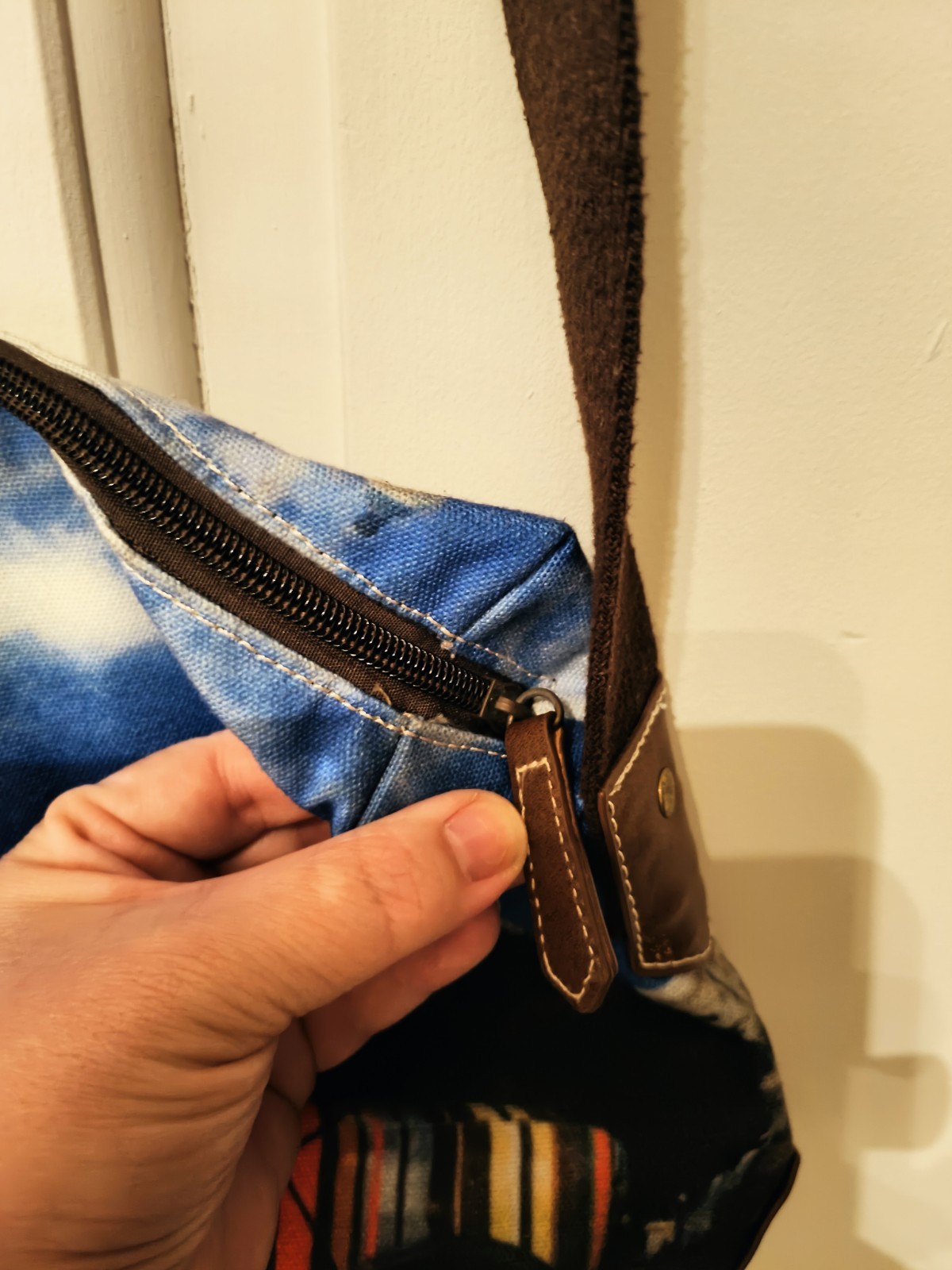 Paul Smith Mini Cooper Washington DC Messenger Bag Canvas Leather Shoulder Cross