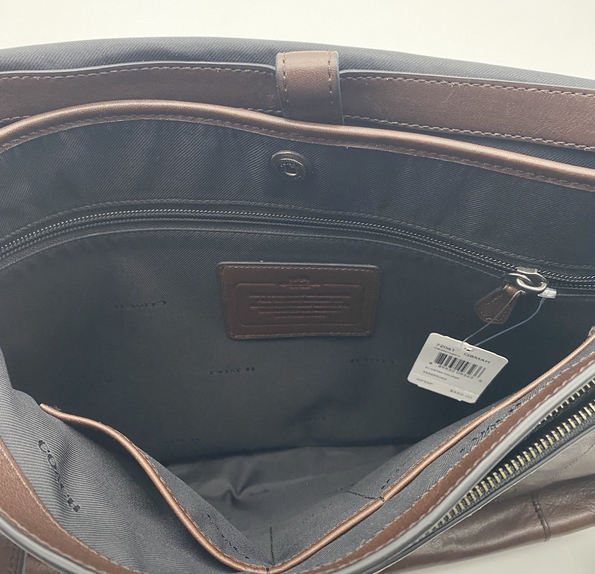 COACH Metropolitan Courier Messenger Bag Mahogany Leather 72061 NWT