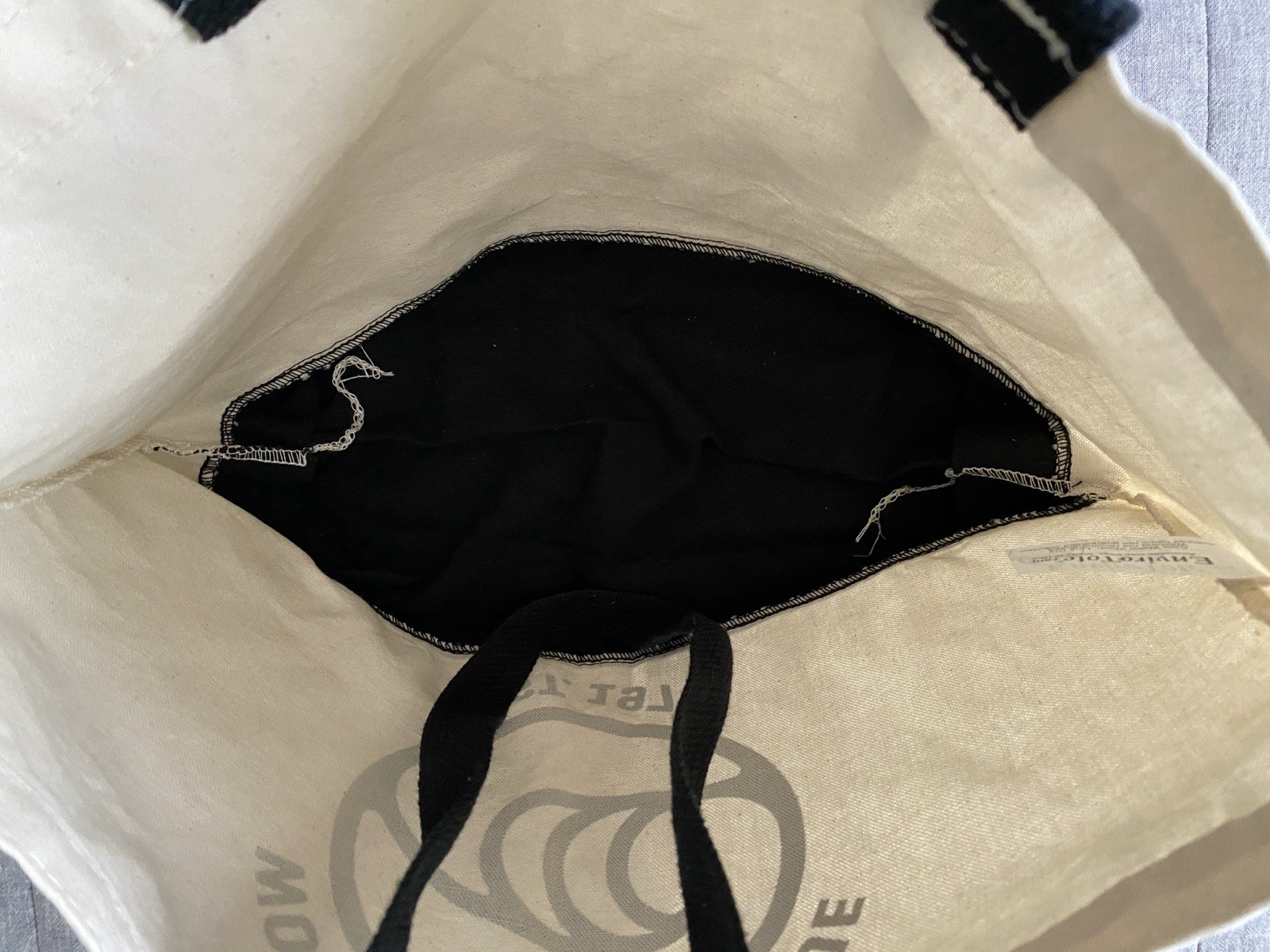 WSL WORLD SURF LEAGUE UNLINED CANVAS TOTE, GROCERY, GYM, BEACH, NWOT NEVER USED