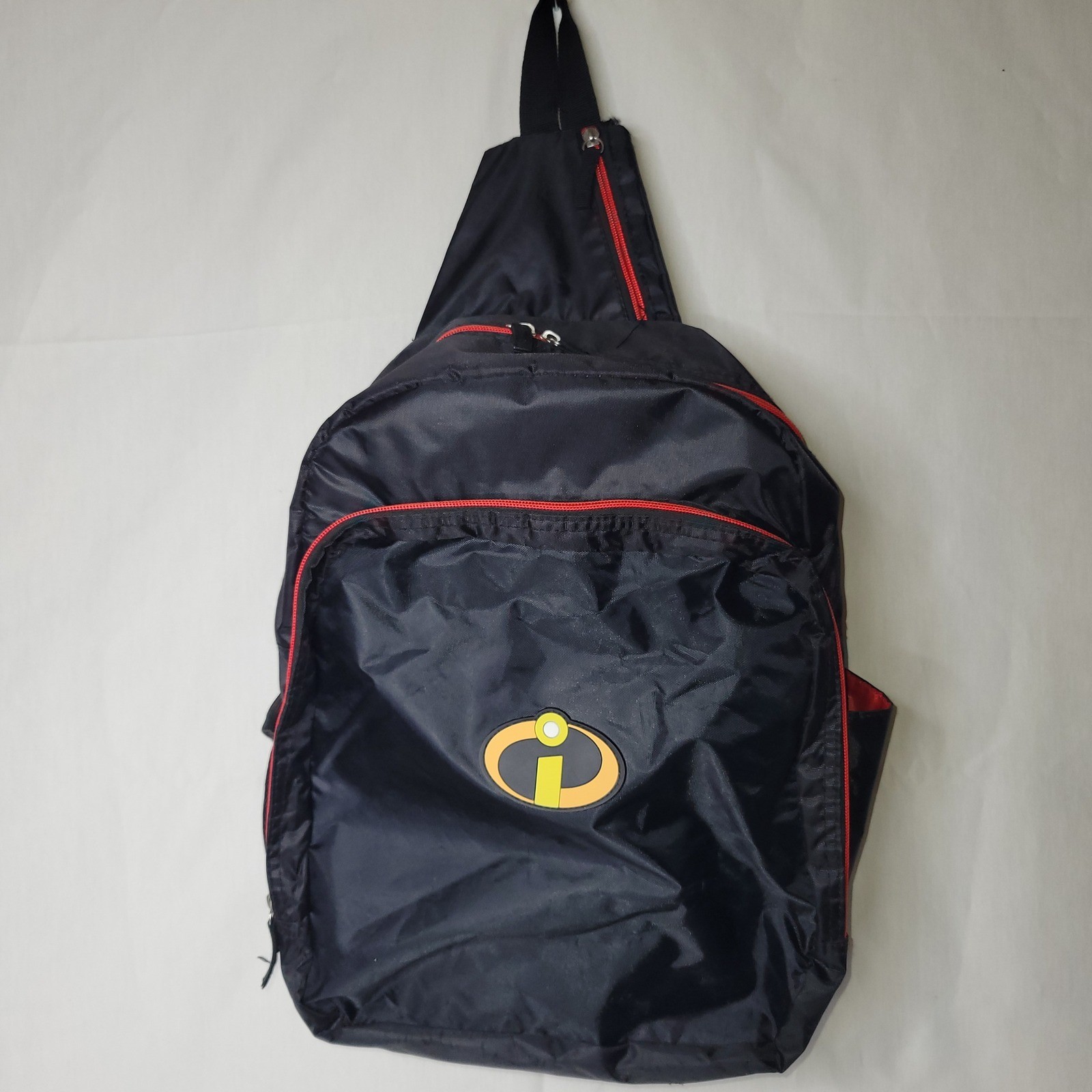 Mr Incredible Sling Bag Backpack Black/Red Incredibles Disney Pixar