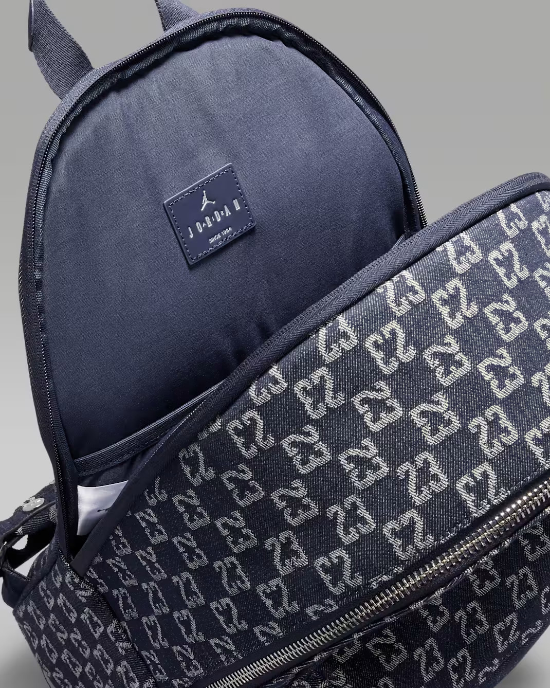 Nike Air Jordan Monogram Backpack Gym Bag MA9259-BHD Indigo Blue Laptop Sleeve