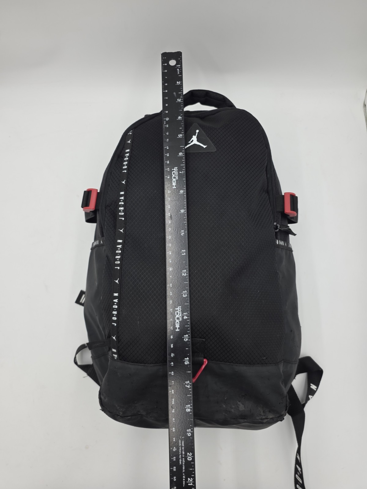 Nike Air Jordan Jumpman Diamond Backpack Large Black Red Book 9A0686-023