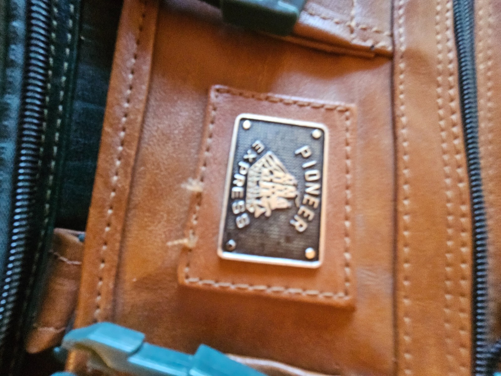 Pioneer Express Green Leather Backpack