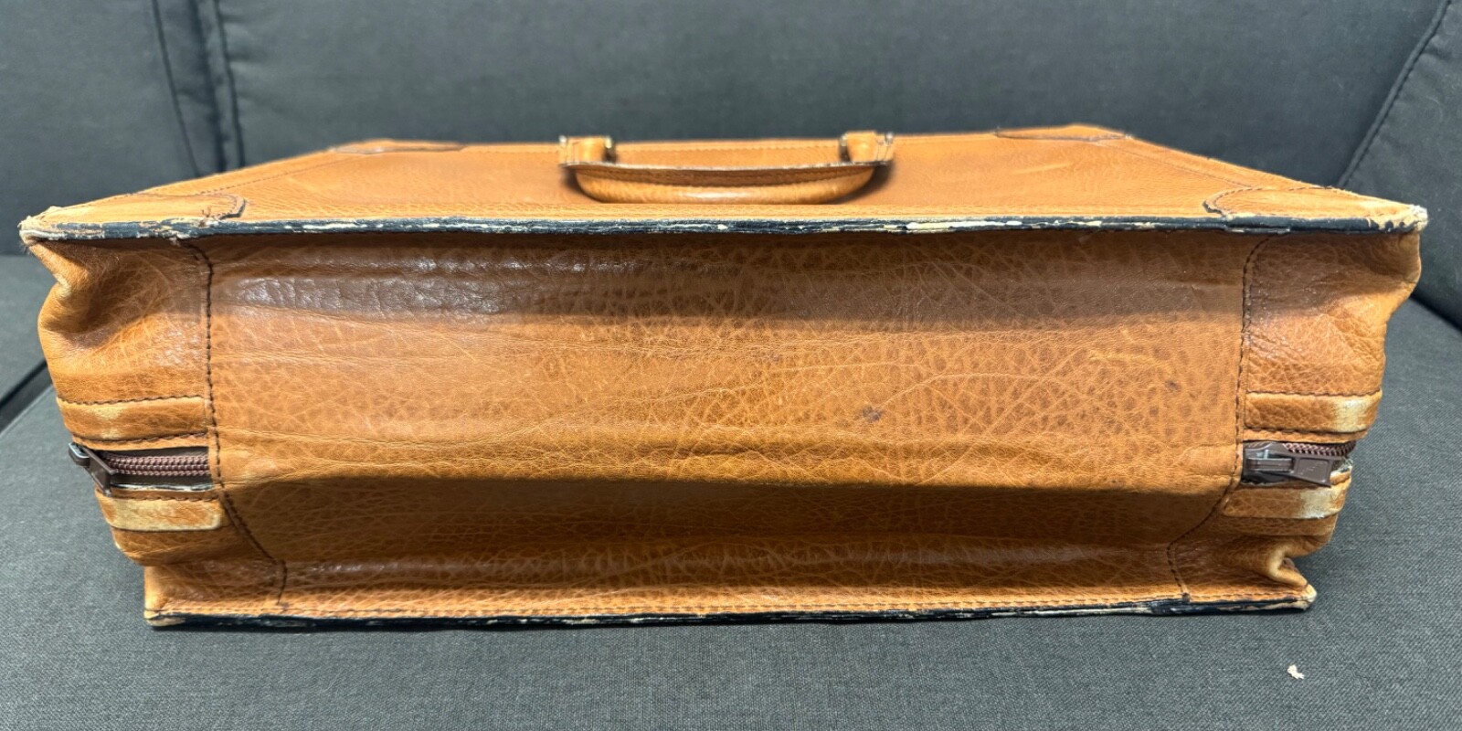 Pedro Munoz boutique Spain rare leather mens briefcase travel bag sp