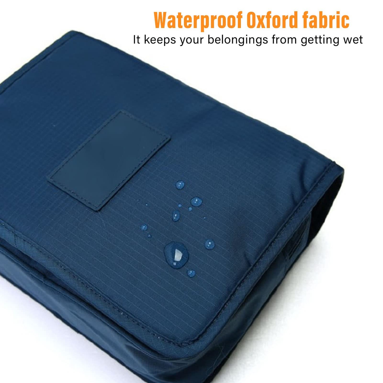 Toiletry Bags, Hanging Bag Cosmetic Foldable Makeup Navy blue