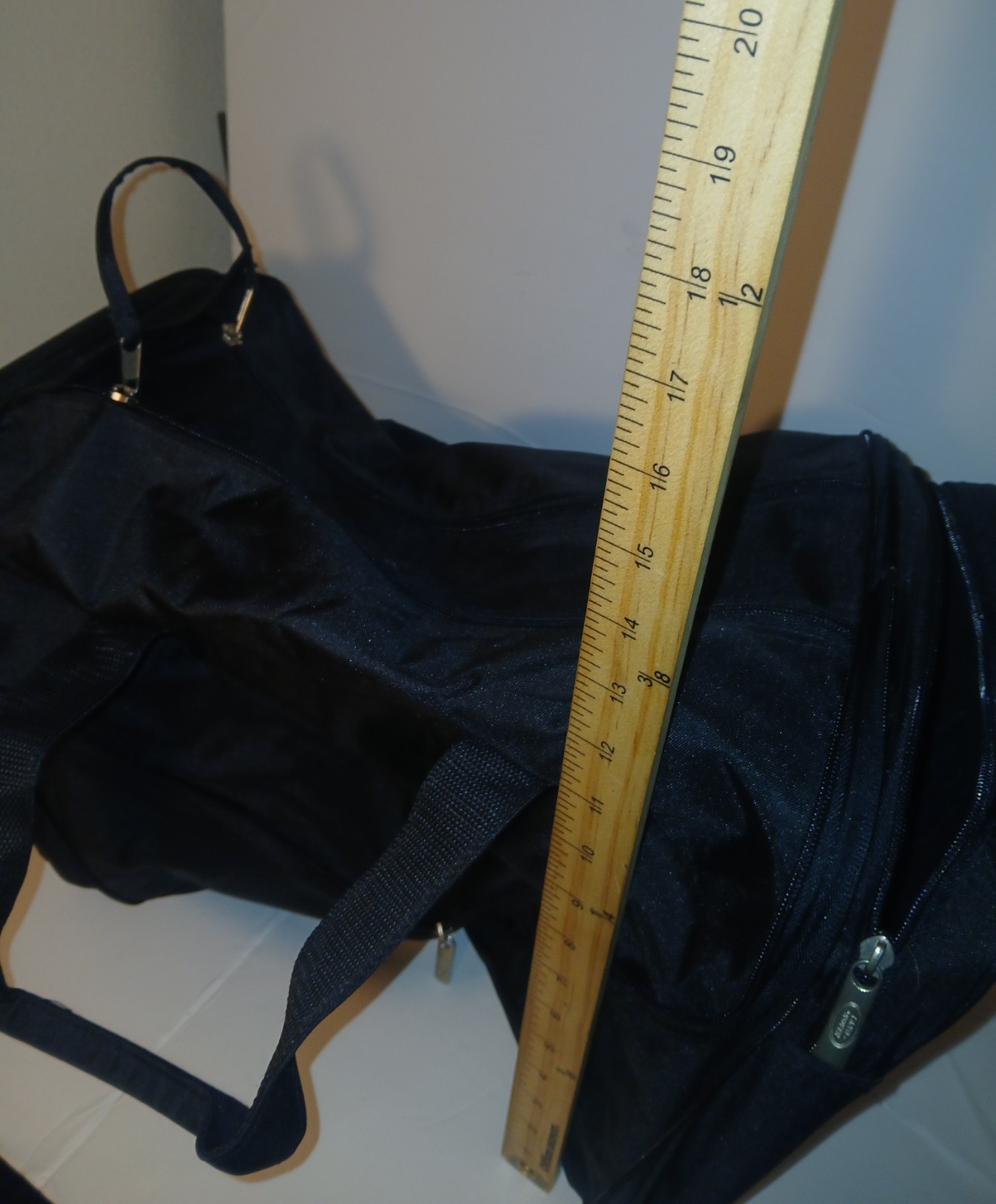 Land Rover Black Collapsible Duffel Tote Travel With Shoulder Strap