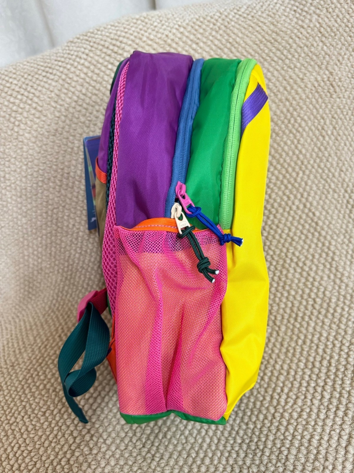 Cotopaxi Dopamine Mango Yellow Color-Block 12L Alpaca Backpack 22x12x39cm