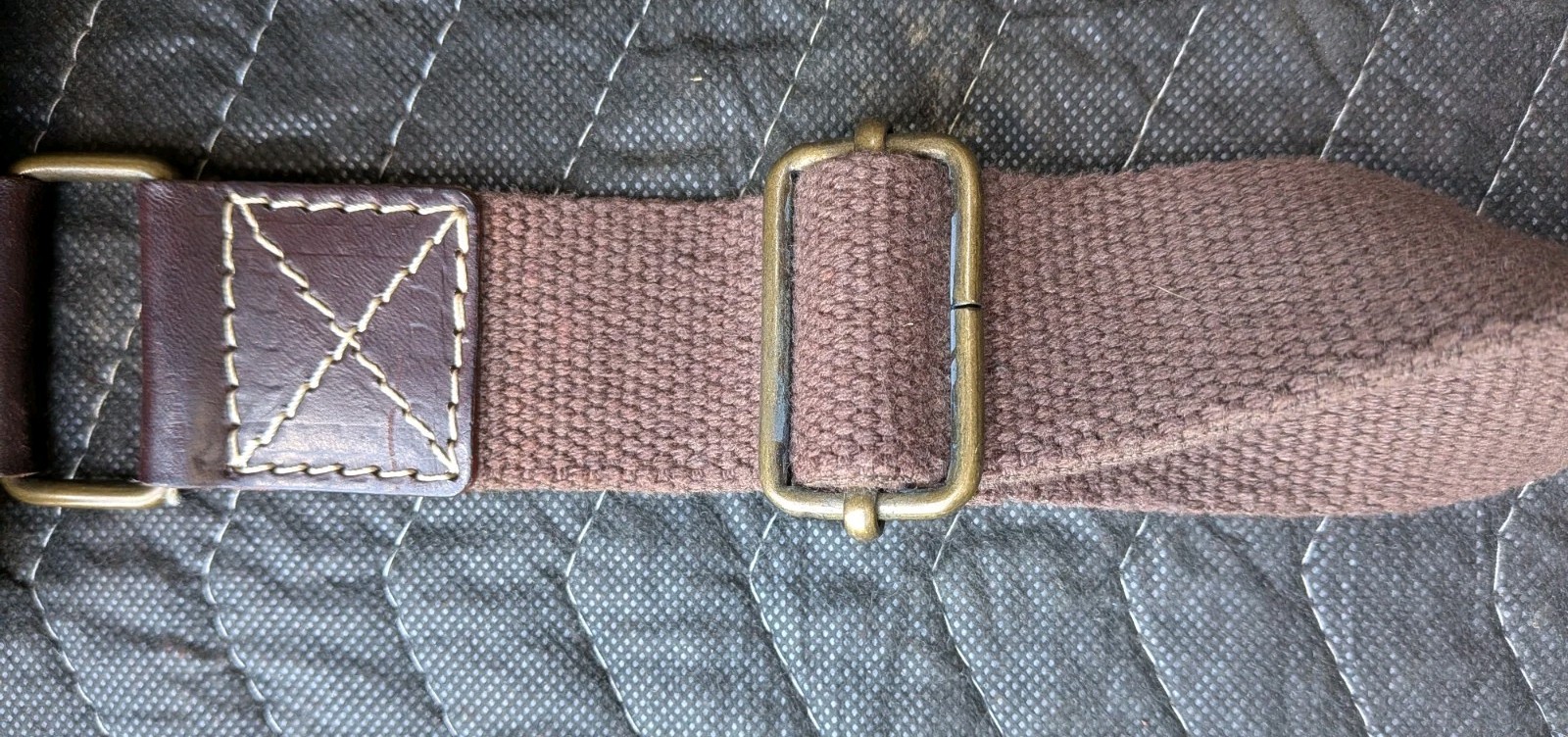 Claudia Firenze Italian Leather Crossbody Messenger Bag Brown Buckle Boho Travel