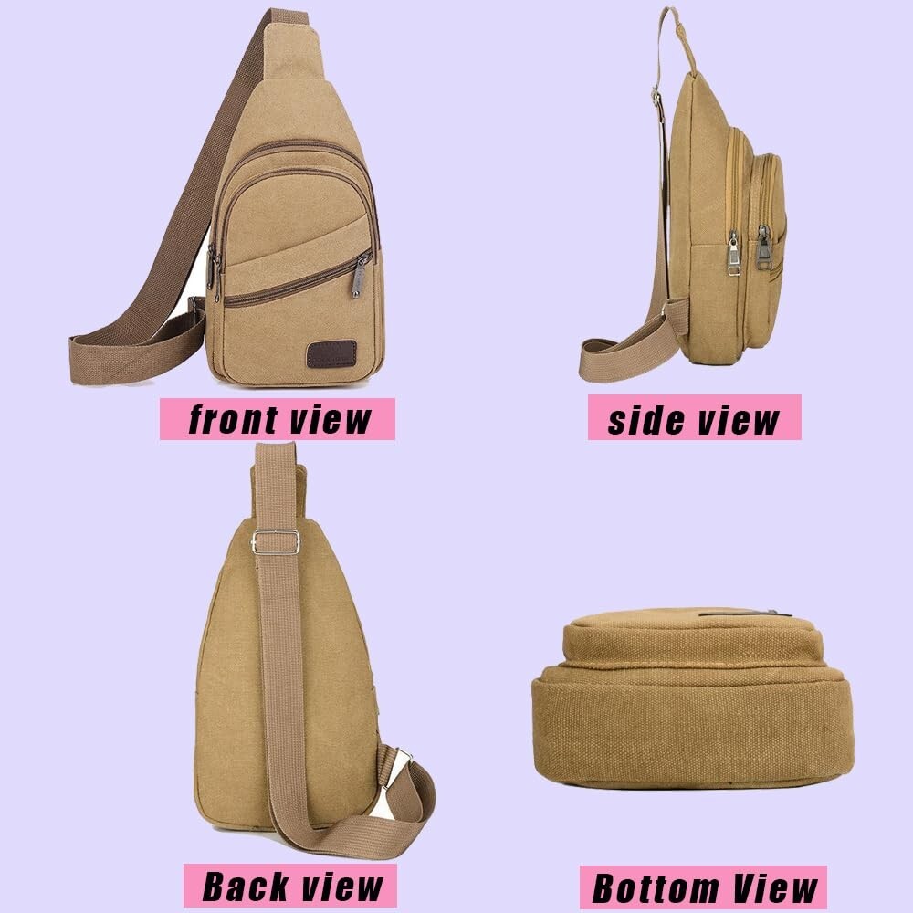 Sling Bag Crossbody Backpack Shoulder Chest Bag Men Travel Hiking Casual Daypack