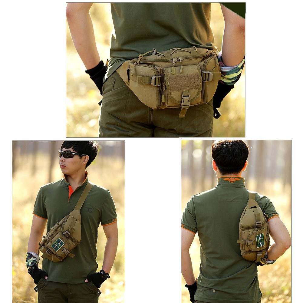 Tactical Waist Pack Military Fanny Pack for Men Outdoor Army Waist Bag Large …